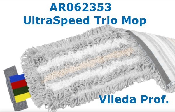 mat sap Luchten KaffeeM - UltraSpeed Trio Mop, 40 cm